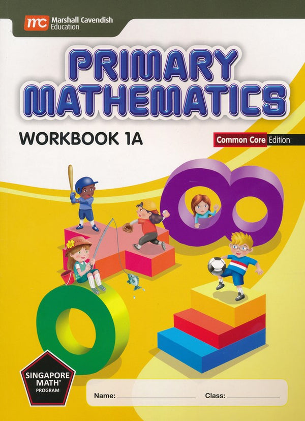 Singapore Math: Grade1 Primary Math Textbook 1A & 1B + Workbook 1A & 1B (4 books set, Common Core Edition)