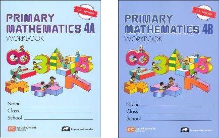 Singapore Math: Grade 4 Primary Math Workbook Set 4A & 4B (US Edition)
