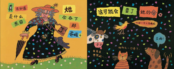 There Was an Old Lady Who Swallowed a Fly(Chinese edition)有个老婆婆吞了一只苍蝇