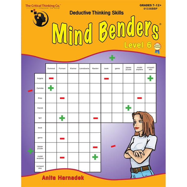 Mind Benders: Deductive Thinking Skills, Book 6, Grades 7-12+