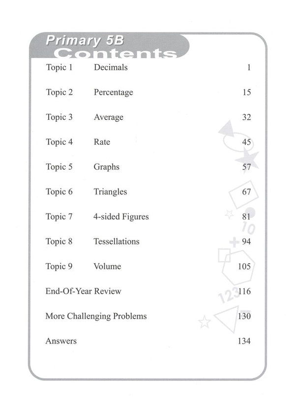 Singapore Math: Grade 5 Primary Mathematics Intensive Practice 5A & 5B