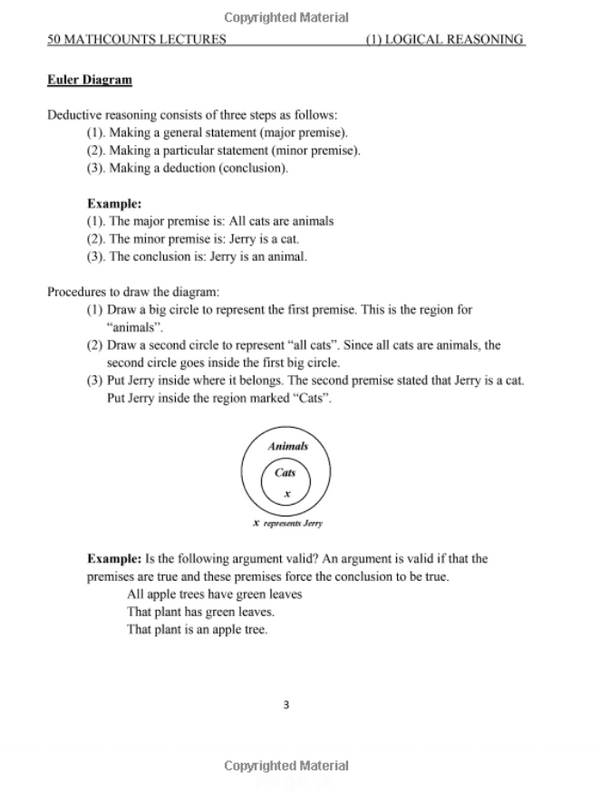 Fifty Lectures for MathCounts Competitions (Volume 1-3)