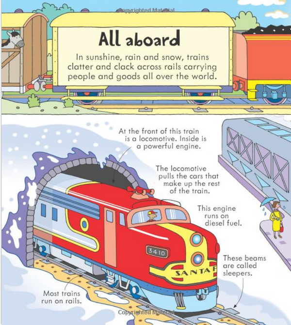 Look inside trains