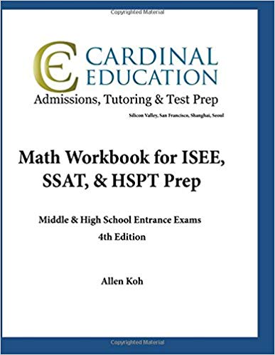 Math Workbook for ISEE, SSAT, & HSPT Prep: Middle & High School Entrance Exams