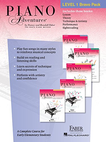 Faber Piano Adventures Level 1 Learning Library Set Includes Lesson, T