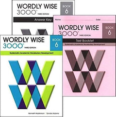 Wordly Wise 3000 Grade 6 SET -- Student, Answer Key and Tests (Systematic Academic Vocabulary Development)