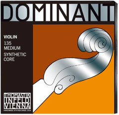 Thomastik-Infeld 135 Dominant Violin Strings, Complete Set, 135, 4/4 Size, with Aluminum Wound Ball End E String