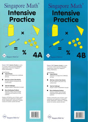Singapore Math: Grade 4 Primary Mathematics Intensive Practice 4A & 4B