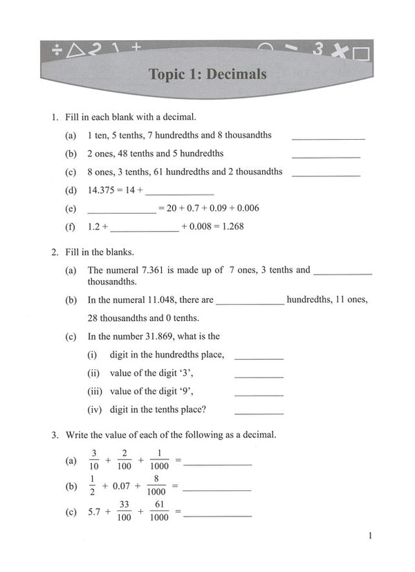 Singapore Math: Grade 5 Primary Mathematics Intensive Practice 5A & 5B
