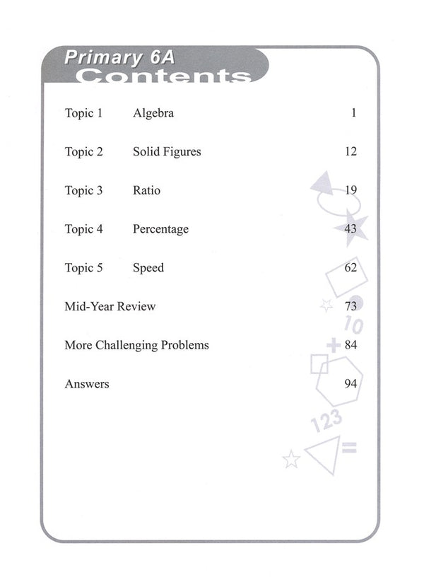 Singapore Math: Grade 6 Primary Mathematics Intensive Practice 6A & 6B