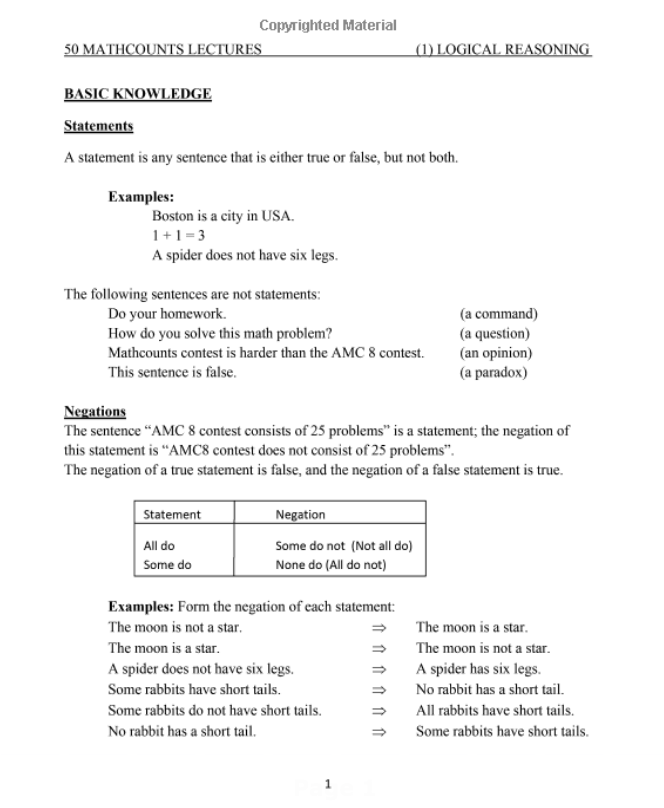 Fifty Lectures for MathCounts Competitions (Volume 1-3) – STEMCOOL